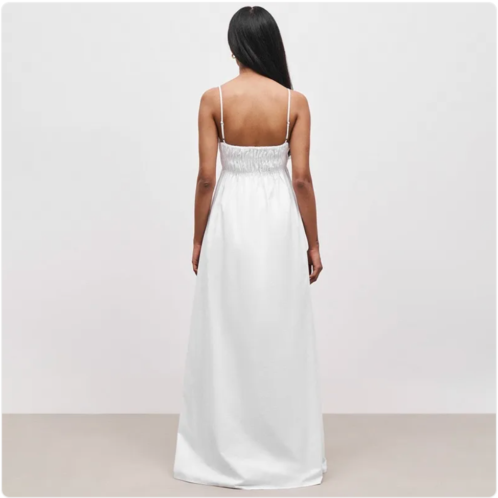 Women's Spaghetti Strap Smocked Maxi Dress