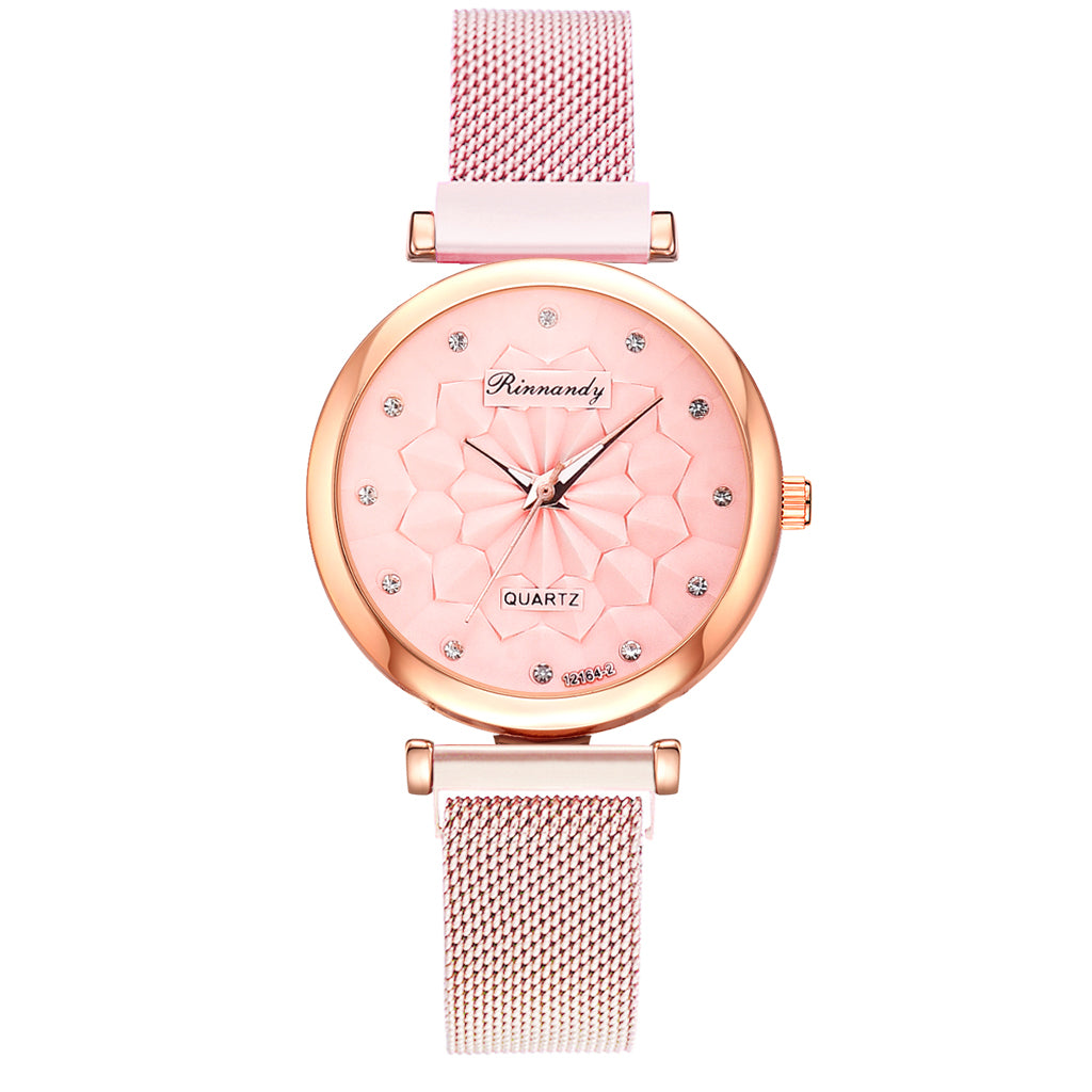 Women's Watch and Bracelet Gift Set – 5 Pieces