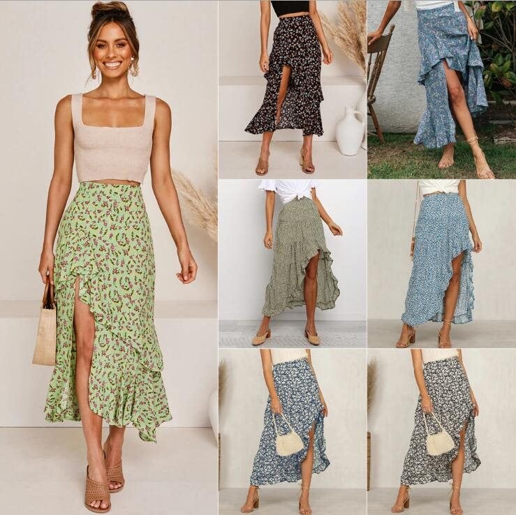 Women's Polka Dot Midi Skirt