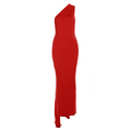 Women's One-Shoulder Backless Maxi Dress