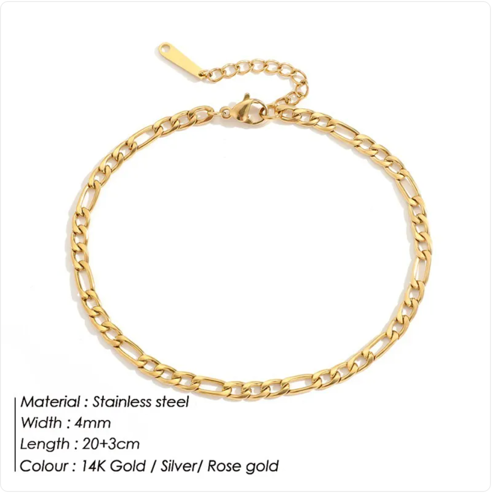 Stainless Steel Anklet – Minimalist Chain