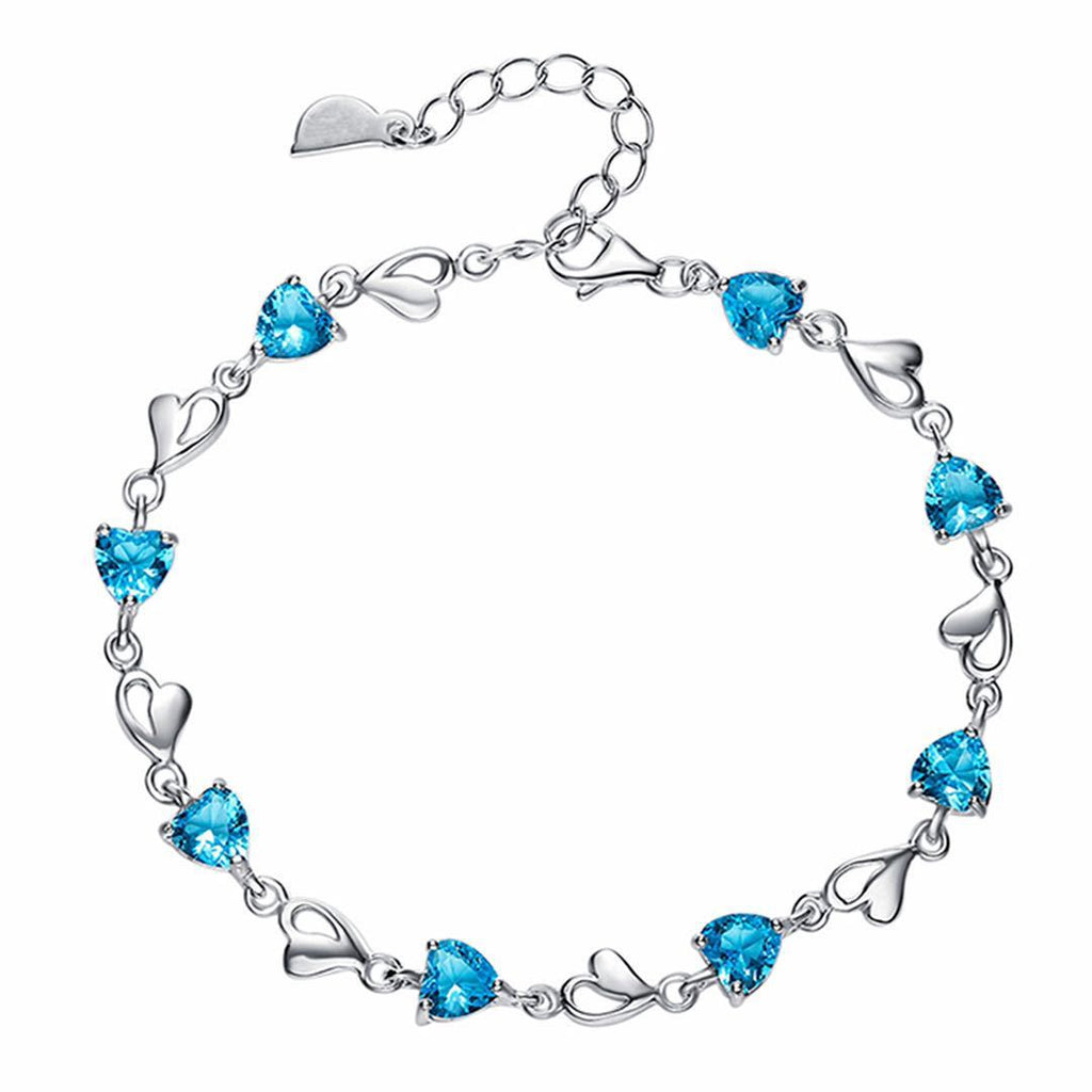Women's Crystal Heart Bracelet