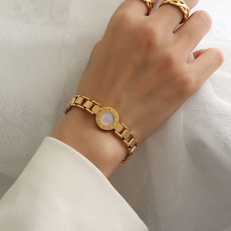 Women's Roman Numeral Watch with Bracelet