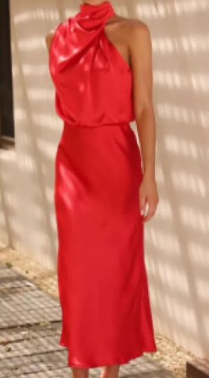 Women's Satin Maxi Dress