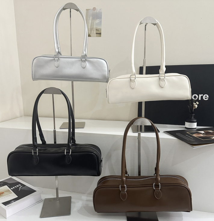Women's Vegan Leather Baguette Bag