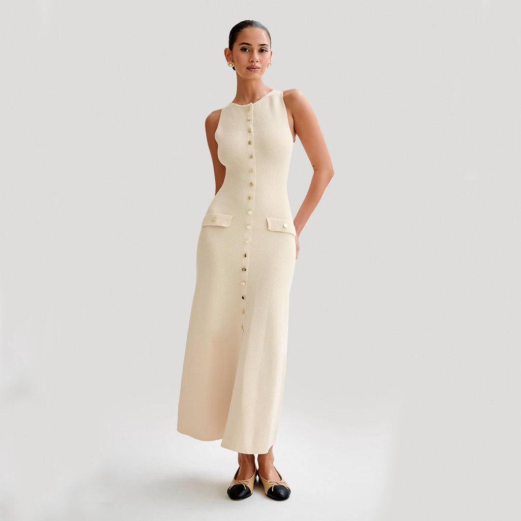 Women's Sleeveless Knit Maxi Dress