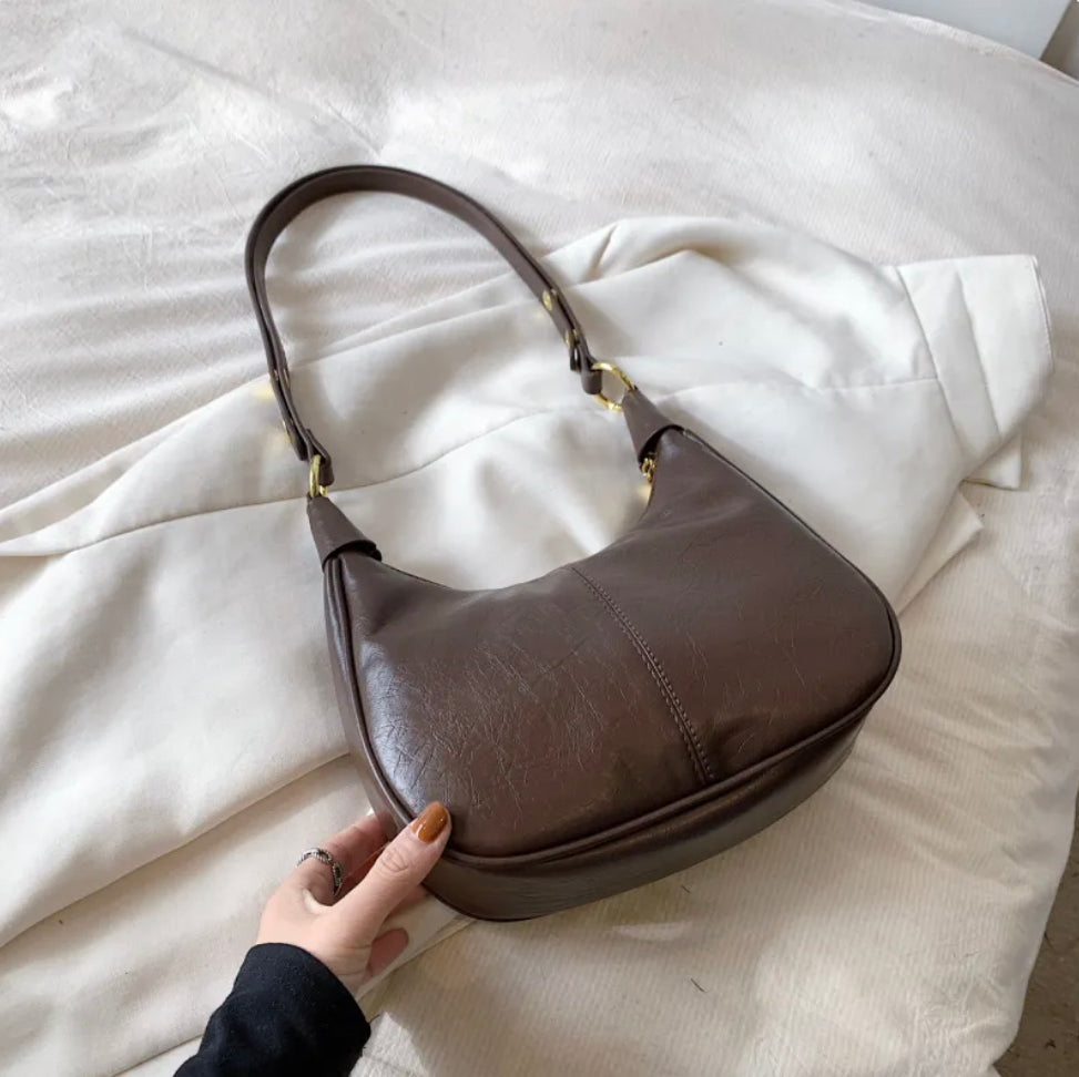 Women's Waxed Vegan Leather Crossbody Bag