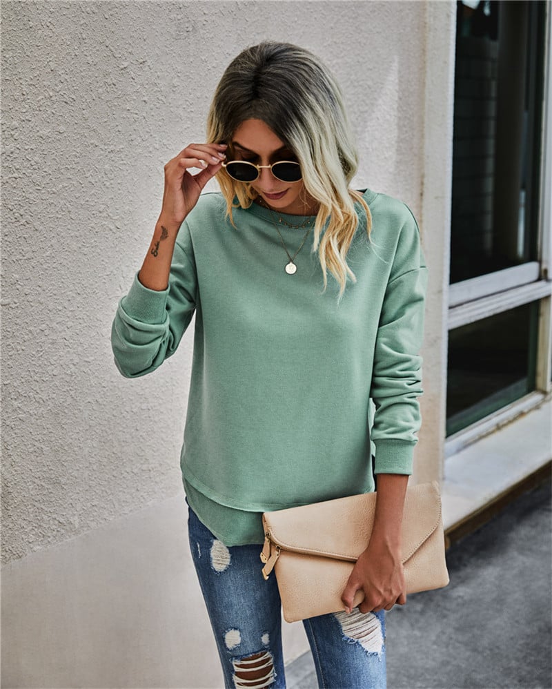 Women's Asymmetric Stitch Knit Sweater