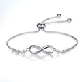 Women's Adjustable Figure-8 Crystal Bracelet