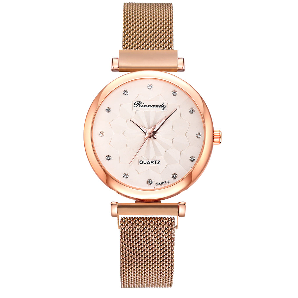 Women's Watch and Bracelet Gift Set – 5 Pieces