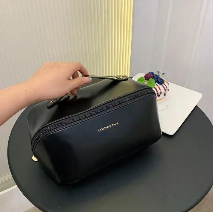 Vegan Leather Travel Wash Bag