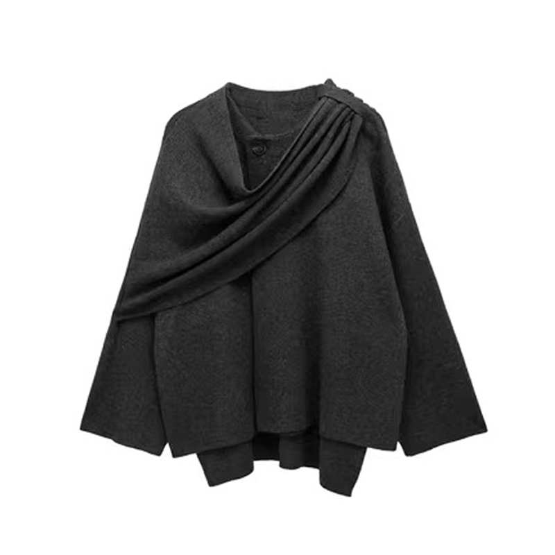 Women's Scarf-Detail Knit Cardigan