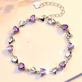 Women's Crystal Heart Bracelet