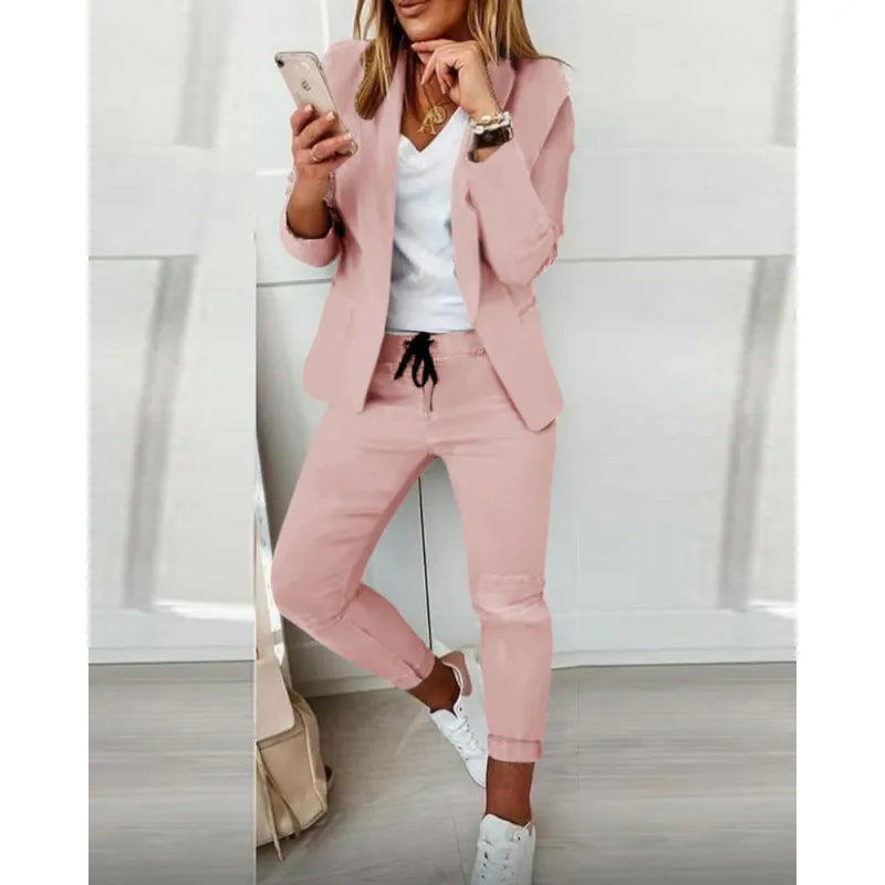 Women's Blazer and Trousers Office Set
