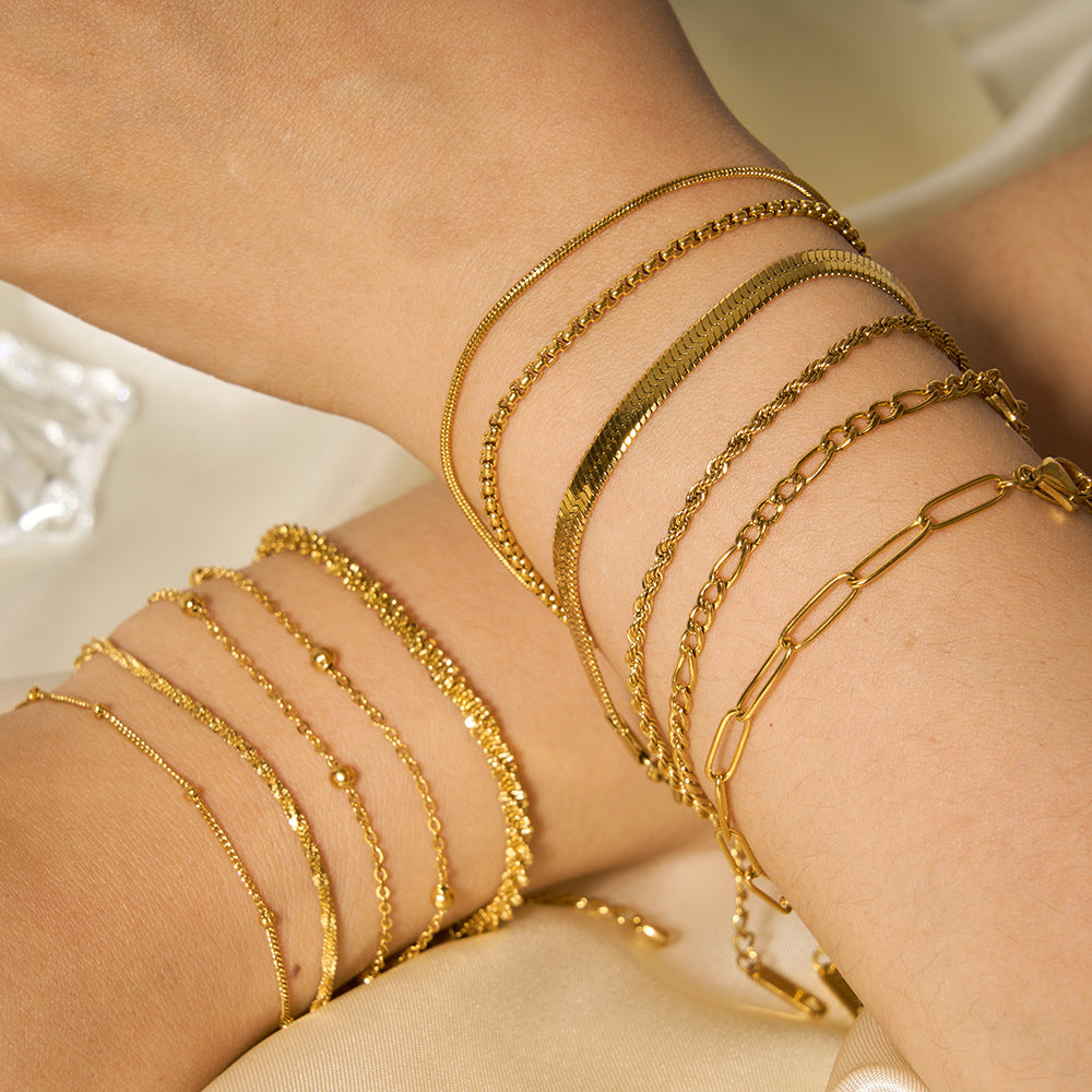 Women's Minimalist Titanium Steel Bracelet