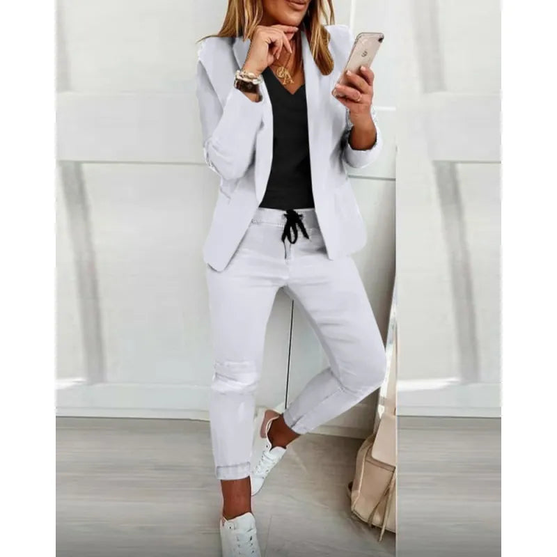 Women's Blazer and Trousers Office Set