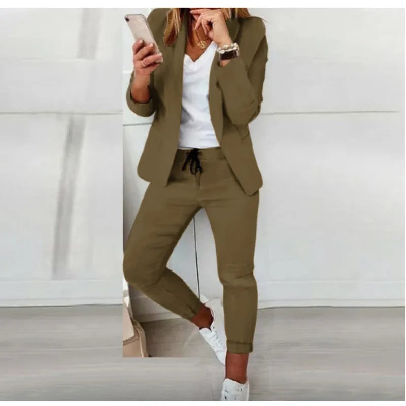 Women's Blazer and Trousers Office Set