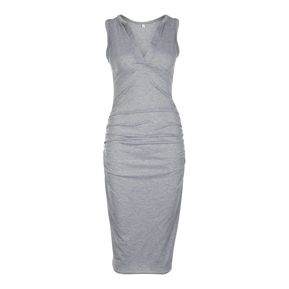 Sleeveless Maternity Midi Dress