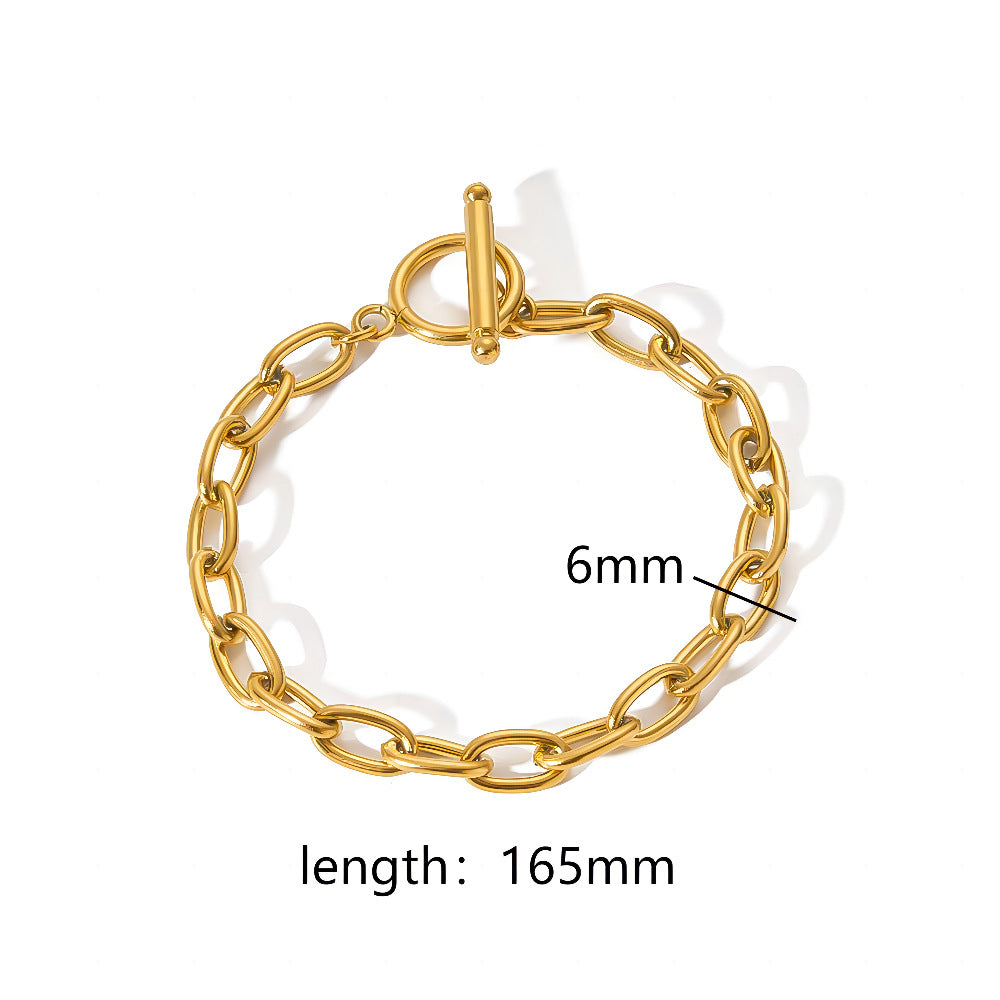 Women's Minimalist Titanium Steel Bracelet