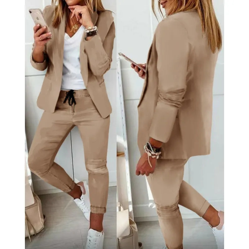 Women's Blazer and Trousers Office Set