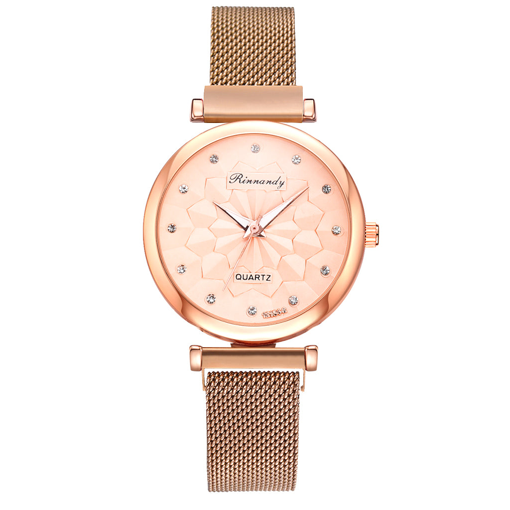 Women's Watch and Bracelet Gift Set – 5 Pieces