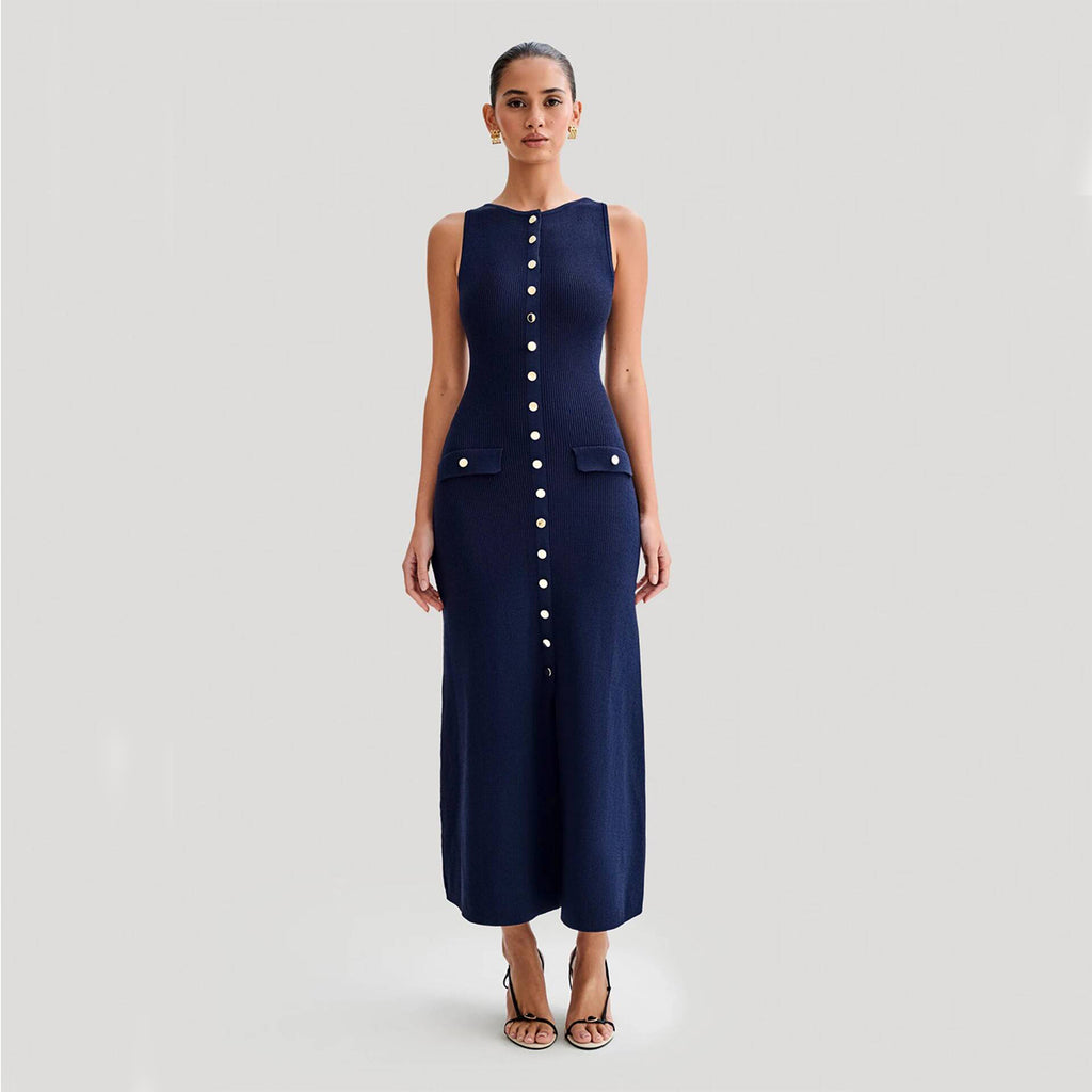 Women's Sleeveless Knit Maxi Dress