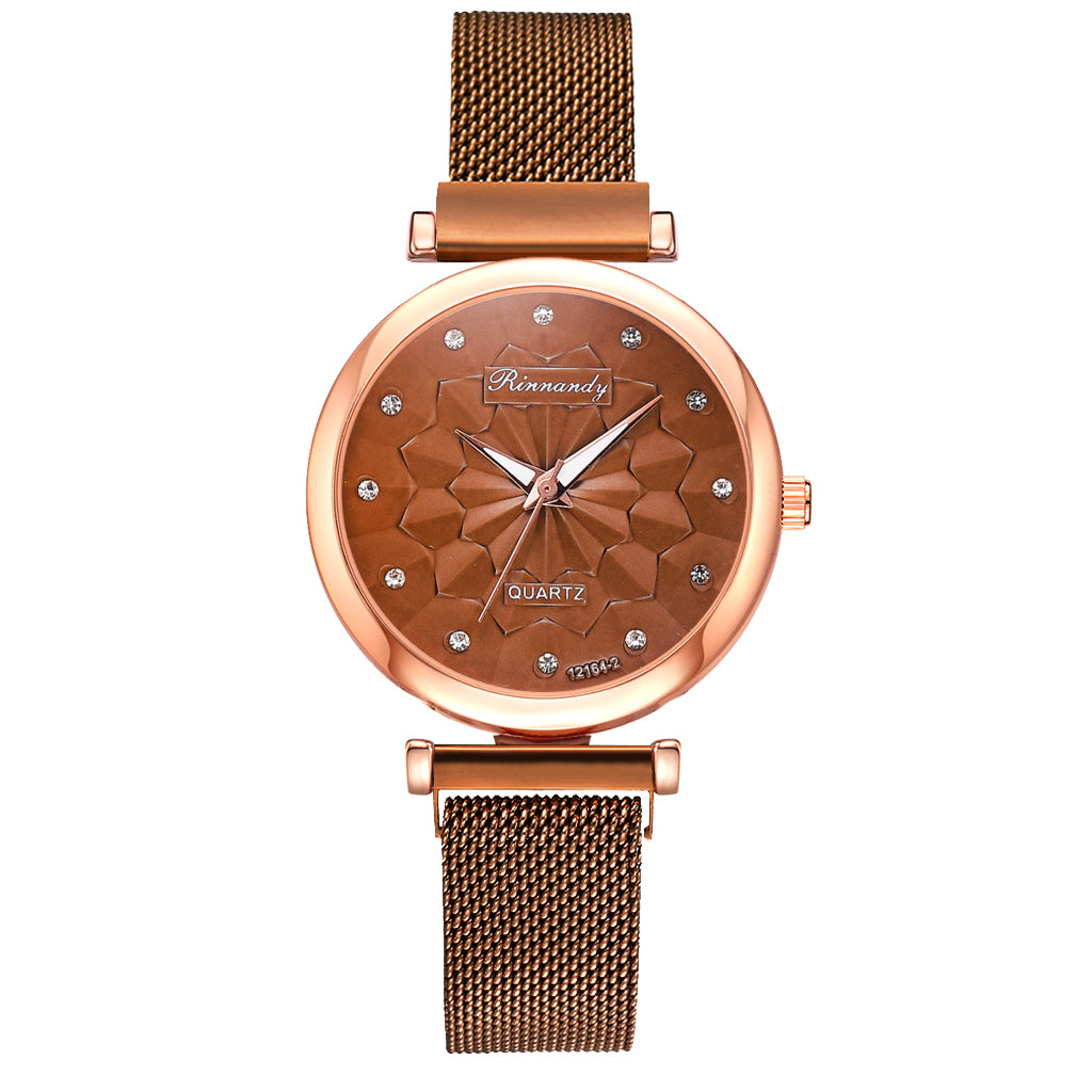Women's Watch and Bracelet Gift Set – 5 Pieces