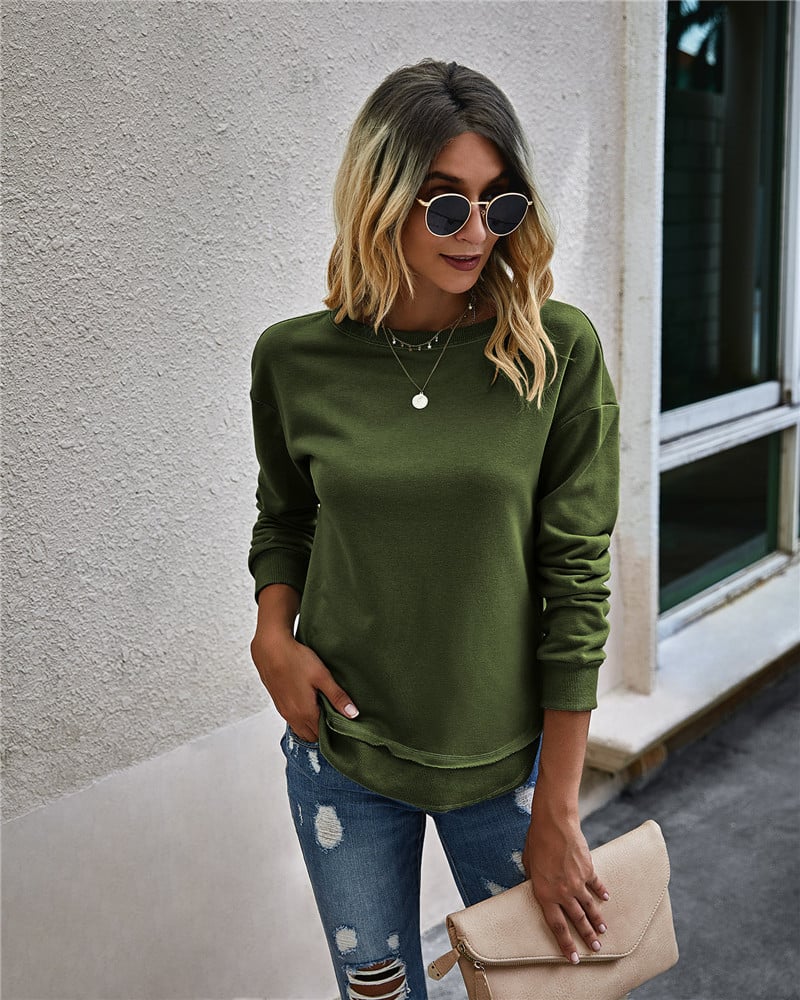 Women's Asymmetric Stitch Knit Sweater