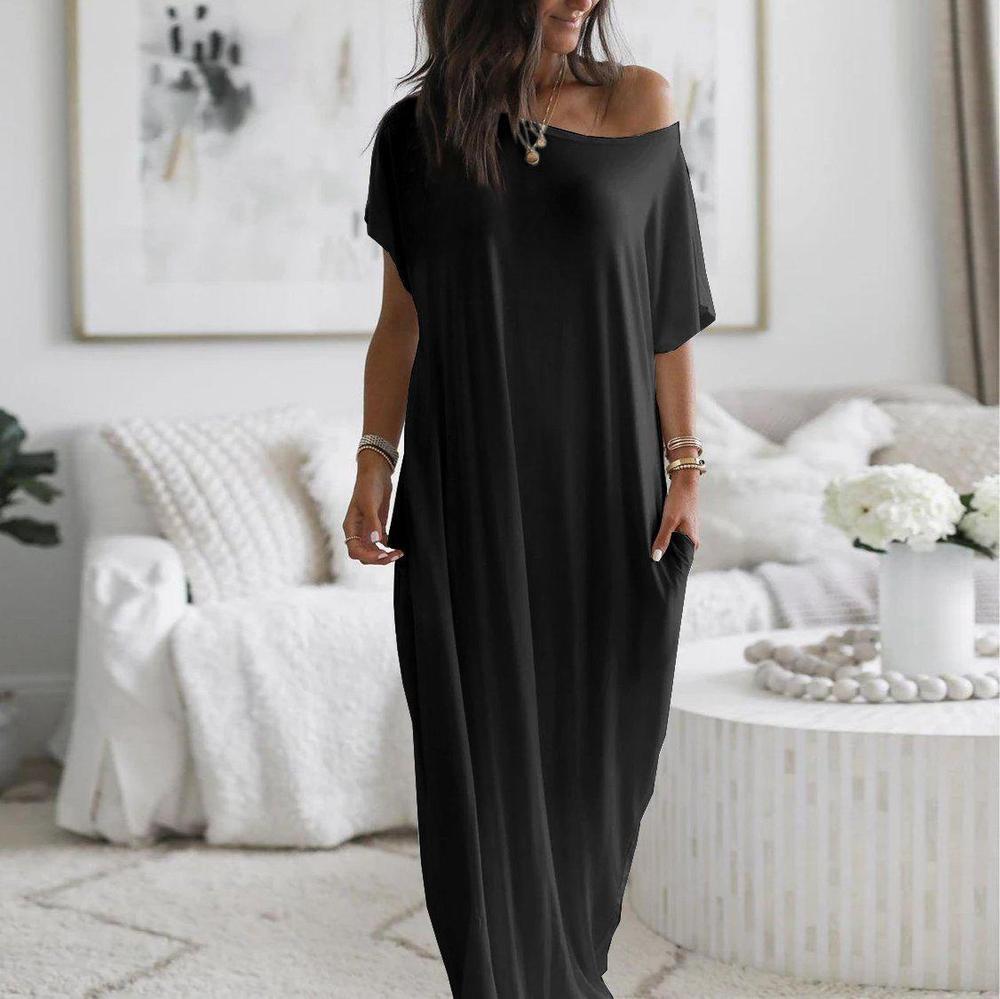 Women's Lounge Maxi Dress – Cotton Blend