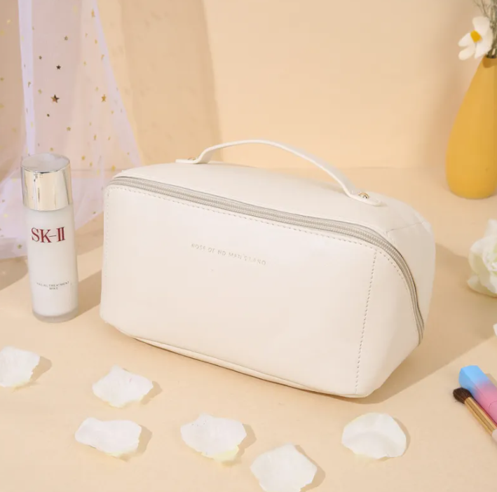 Vegan Leather Travel Wash Bag