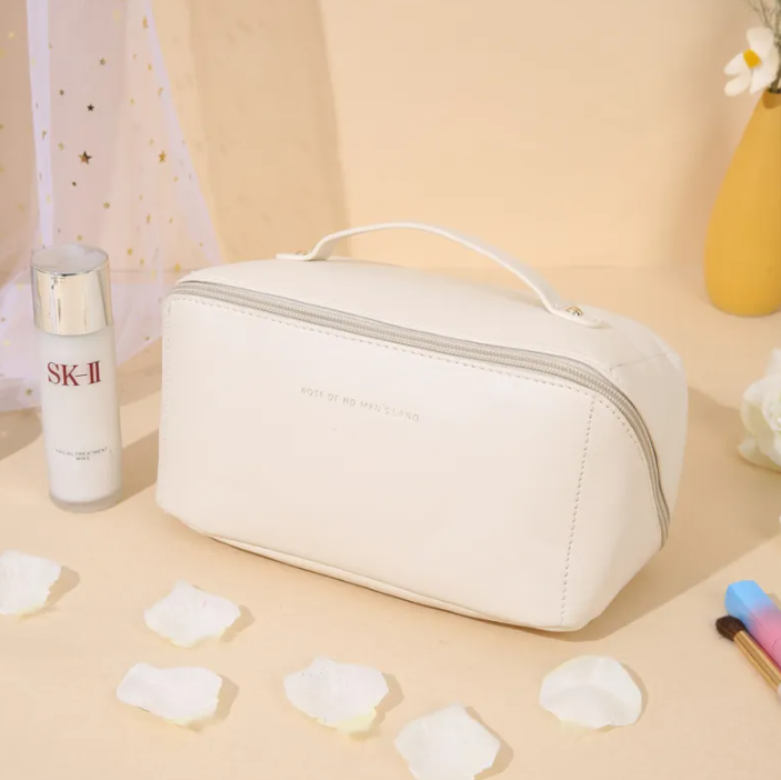 Vegan Leather Travel Wash Bag
