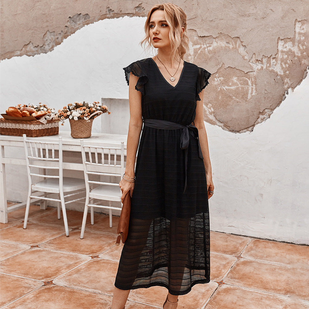 Women's French Vintage-Style Summer Dress